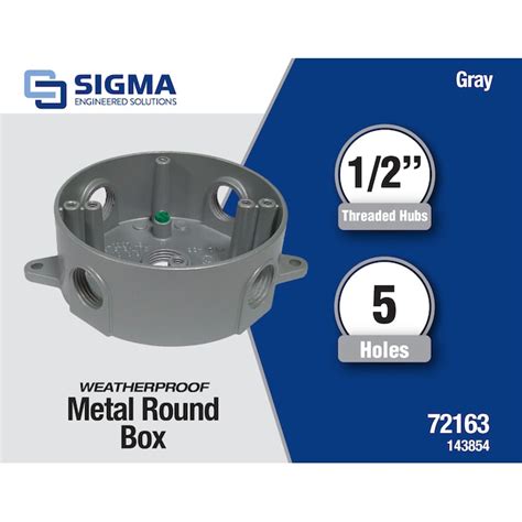 sigma waterproof metal round box|Sigma Engineered Solutions Metal Weatherproof New .